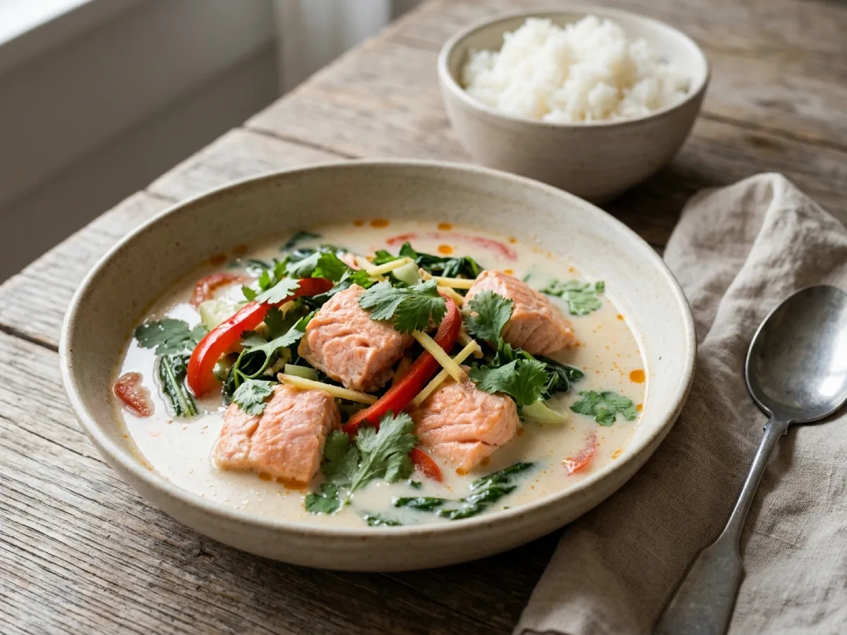 Asian Coconut Salmon Stew — recipe photo