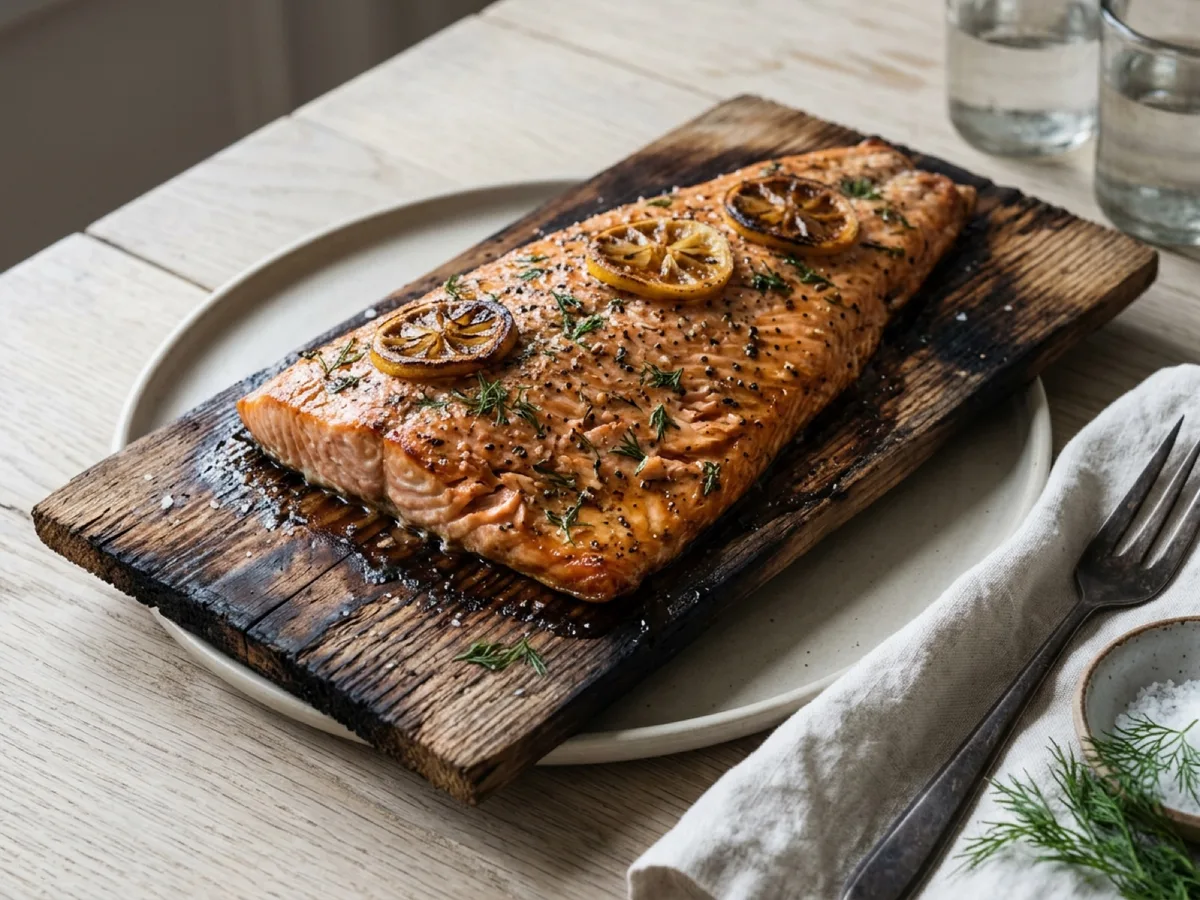 Cedar Plank Salmon — recipe photo