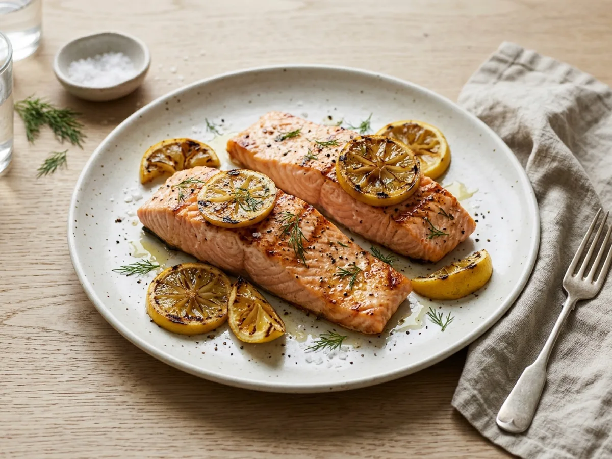 Grillad citronlax — receptbild