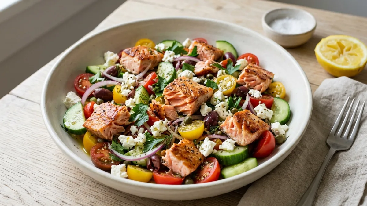 Mediterranean Salmon Salad