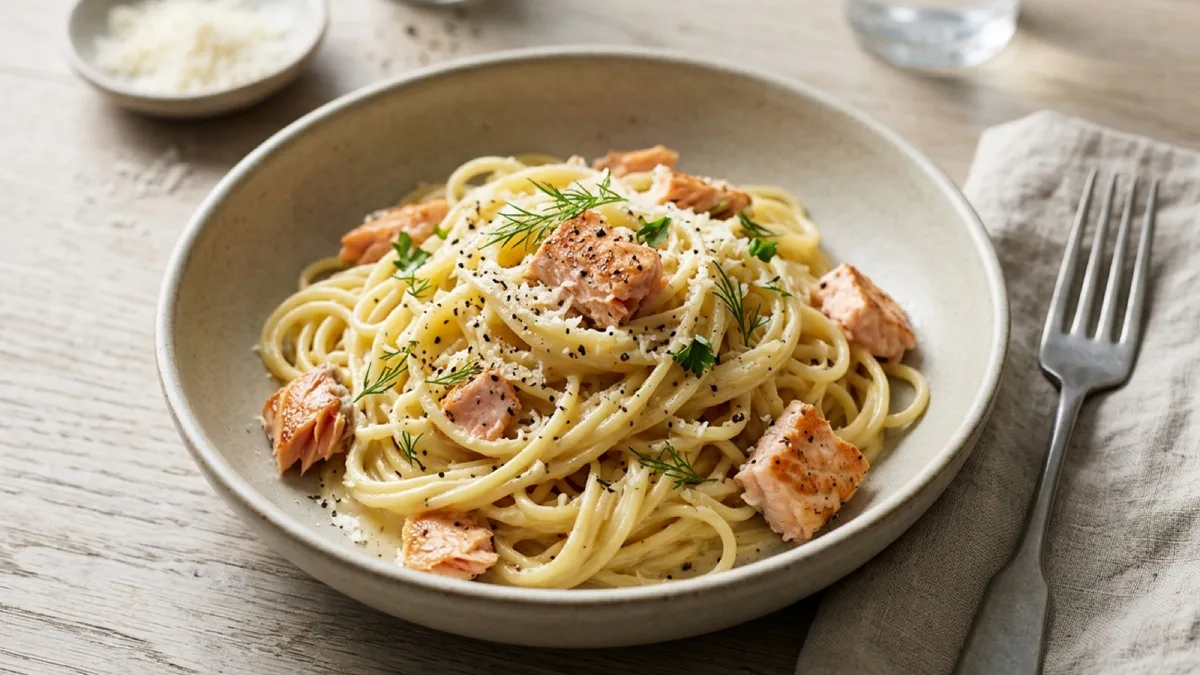 Salmon Carbonara