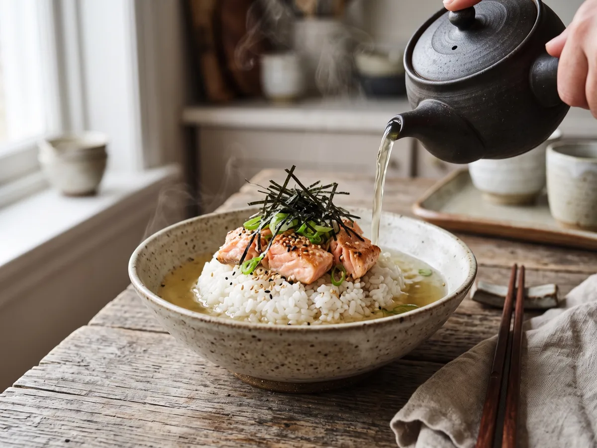 Lax ochazuke — recipe photo