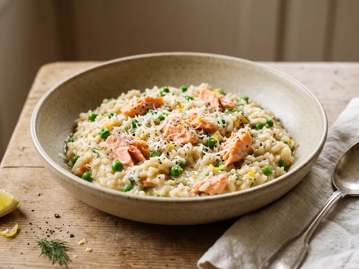 Salmon Risotto — recipe photo